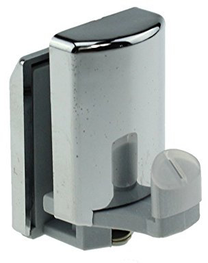 Juego de 4 ganchos en la parte inferior para mampara de ducha de cromo/ruedas/poleas/guías