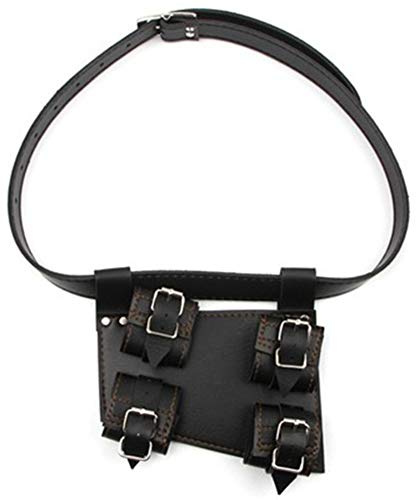 BLESSUME Medievale Porta Spada Cintura Renaissance Fondina Frog Rapier Belt Cross Lacing (Nero 01) (Nero 01)