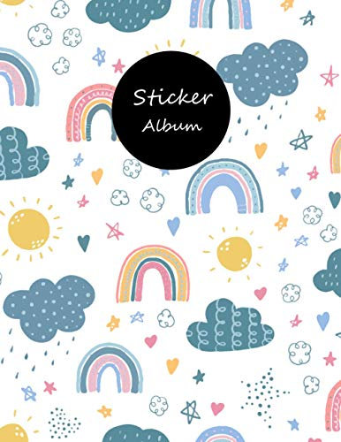 Sticker Album: Blank Sticker Book for Girls 8.5x11 100 pages