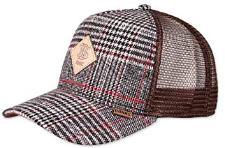 Djinns Trucker Cap HFT Check Tweed Coffee Mehrfarbig Braun, Size:OneSize