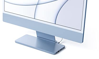 SATECHI USB-C Slim Dock für 24-Zoll iMac mit werkzeugfreiem Gehäuse für M.2 PCIe NVMe und SATA SSDs – USB-C Datenport, USB-A, 2 USB 2.0, Micro/SD-Kartenleser (Blau)