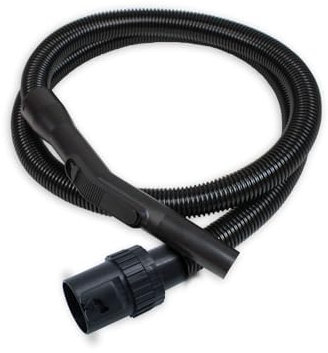 MisterVac Manguera de Aspiradora Industrial, Caucho Negro, 1.9 m + Mango 0.33 m, 30 m Máx., Compatible con DEXTER VOD1420SF Húmedo y Seco, 1 Unid.