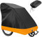 Faltgarage für Fahrradanhänger,Lastenanhänger Hundeanhänger Abdeckung Anhänger Fahrrad Abdeckplane Fahrradabdeckung Outdoor Schutz Regen UV Sonne Staub Schmutz Schnee Universal 200x90x100 cm (Orange)