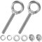 M METERXITY 2-Sets Stainless Eyebolt M10x78mm Shoulder Lifting Eye Bolt with Nuts Washers Male Screw Thread Ring Shoulder Eye Bolts Length 3.07 Inch for Suspending/Fastening
