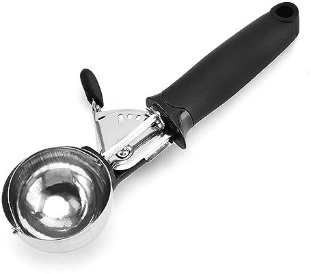 Cucchiaio per ghiaccioli in acciaio per gourmet, frutta, ghiaccioli, per ghiaccioli, riso, torte, impasto, purè di patate