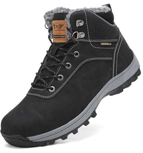 ARRIGO BELLO Bottine Femmes Hommes Hiver Chaussures Bottes de Neige Fourrée Antidérapantes Chaude pour Unisexe 36-46