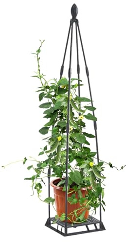 Estructura de Jardín para Plantas Trepadoras - Estructura Metálica para Plantas - Soporte Antioxido para Macetas Invernadero Balcón Terraza