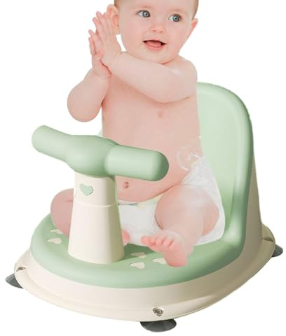 MFYOUPK Silla de bebé para bañera sentada | Asiento de baño antideslizante con respaldo ajustable y ventosas seguras,Sillas de ducha para bebés con respaldo y ventosas, sillas de ducha estables para