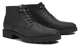 Timberland Elmhurst Chukka WR Basic Botas de Moda para Hombre, Negro (Black Full Grain), 43.5 EU