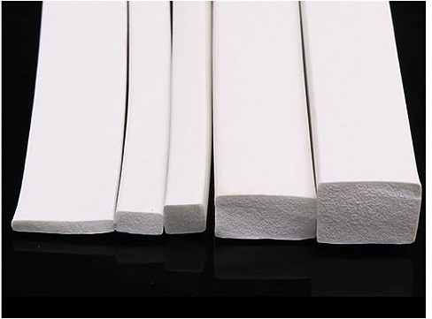 Striscia Di Spugna In Silicone Quadrata Da 1 Metro, 3 × 20 Mm-30 × 30 Mm Guarnizione For Guarnizioni In Gomma Espansa Siliconica Bianca For Porte E Finestre, 1 Pezzo (Size : 1Meter, Color : 6x6mm)
