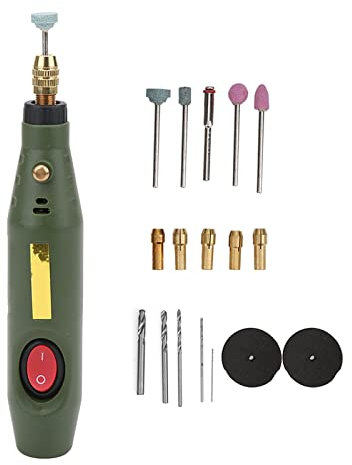 Mini Elektrobohrer, Schleifmaschine, Multifunktionswerkzeug Mini Bohrmaschine Graveur Rotierendes Schnitzwerkzeug, Zubehör Set für Achat Holzschnitzerei Mehrzweck Zum Bohren Ätzen