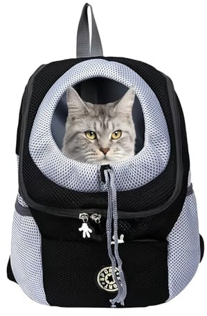 Hundetragetasche Hunderucksack: Haustier Rucksack Einstellbar Hunderucksack bis 7kg, Hundetragerucksack mit Sicherheitshaken Für Kleine Hunde und Katzen, Katzenrucksack für Spaziergang Aktivitäten