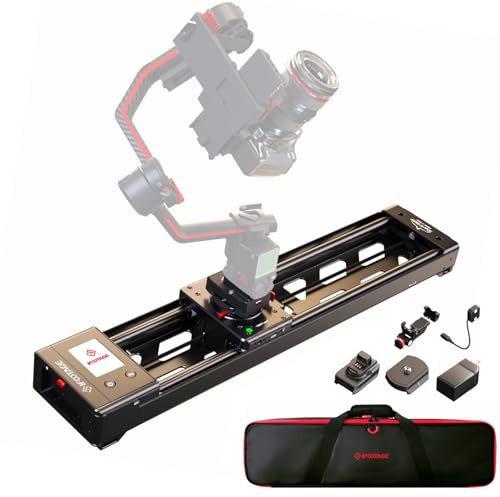 IFOOTAGE Camera Slider Shark Nano II 660, 26 Motorized Camera Slider Multi-Axis Electric Slider 360° Panoramic, 6 Modes for Phones/Cameras/DJI RS2/ RS3 Pro/ RS4/ RS4 Pro/ RS5 Gimbal, Payload 15.4lb