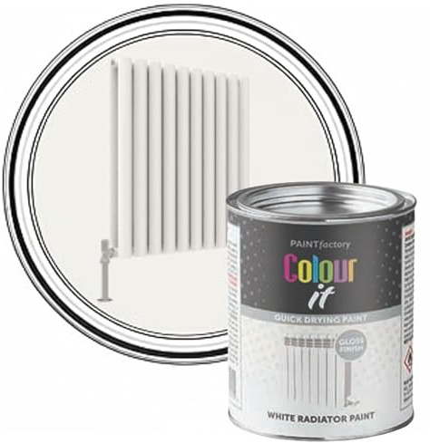 AOC24 - White Radiator Paint 300ml - White Gloss Finish Quick Drying Paint Tin - All Purpose Interior Exterior Use Hard Wearing Brush On Paint - White Paint for All Radiators (2)