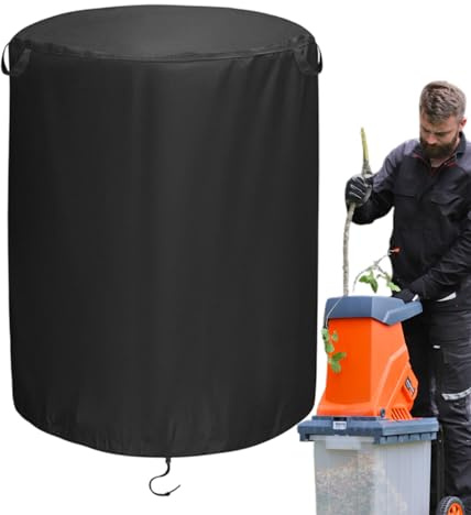 Cubierta para astilladora de madera, cubierta para trituradora Oxford, protección impermeable, resistente al polvo, para uso en exteriores, 83,82 x 114,3 cm