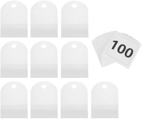 TOPBATHY Étiquettes Numérotées Pour Cintres 10 Cartes Réutilisables De 1 À 100 Étiquettes De Numéro De Vente En Direct Pour Vêtements Vestiaire Boutique Et Contrôle Des Articles | Numéros 01-100, Papier Épais 200G, Identification Rapide Gestion Vêtements, Boutiques, Marchés Et Ventes En Direct