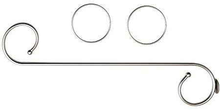 WR-Design Betthimmel Himmelstange Himmelbett Himmelset Baldachin Raffhalter Himmelhalter (Chrom matt)