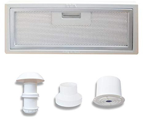 AVDISTRIBUTION Hotte aspirante pour camping-car – Lux – Disponible en version avec ou sans lumières à LED KIT CAPPA ASPIRANTE 12V