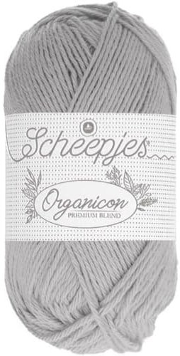 Scheepjes - Scheepjes 203 Gefrostet Silber Organicon Garn - 1x50g