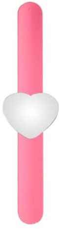 BOBOZHONG Magnetic Wrist Strap Herzform,Magnetisches Silikon-Armband,1PCS Armnadelkissen magnetisch,Magnetisches NäHnadelkissen,für DIY-Stickerei-Haarspangen(Rosa)
