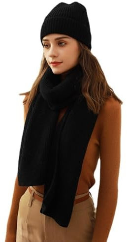 Gorro de invierno para mujer, bufanda con capucha, gorro cálido, guantes, bufanda, conjunto de gorro, bufanda y gorro, bufanda con capucha para mujer, gorro de invierno con bufanda integrada, a, Talla