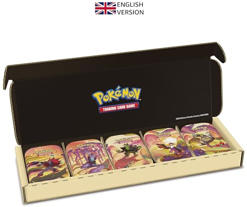 Pokémon TCG: Scarlet & Violet—Shrouded Fable Mini Tin Bundle (5 Mini Tins, Each Including 2 Booster Packs)