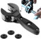 Coupe-tube à cliquet avec 3 roues de coupe de rechange, coupe-tubes en cuivre, coupe-tubes de précision, pour tubes en acier inoxydable et en cuivre, 8 à 29 mm, idéal pour les artisans (noir)