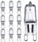 G9 Halogen Leuchtmittel 230V 28W Warmweiß, Glühbirne Dimmbar, Halogenlampe für Deckenleuchte, Wandlampe, Kronleuchter, 12 Stück, Lange Lebensdauer