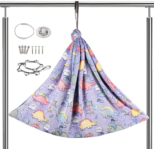 Balançoire Sensorielle pour Intérieur | Flanelle Lumineuse Ajustable - Balançoire Aérienne Sensorielle pour Hamac,pour Intérieur Extérieur Chambre Salon Chambre de Bébé Jeu Apaisant Détente