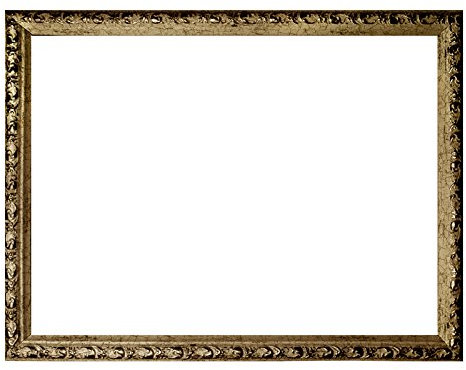 Barockrahmen Platin fein verziert 812 PLA, Leerrahmen 60x80 cm