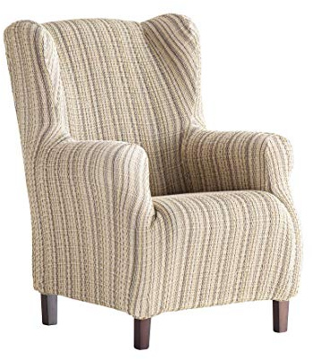 Martina Home Funda de Sillón Orejero elástica Modelo MEJICO, Color Beige