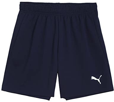 PUMA Unisex Kinder Teamrise Jr Shorts, Peacoat-puma White, 128 EU