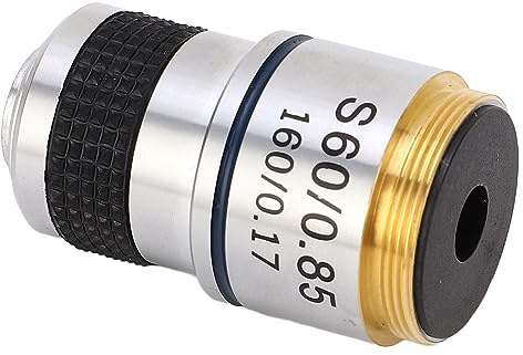 185 Objective Lens 60X Biological Microscope Achromatic Objective Lens RMS Thread for Chemical and Physical
