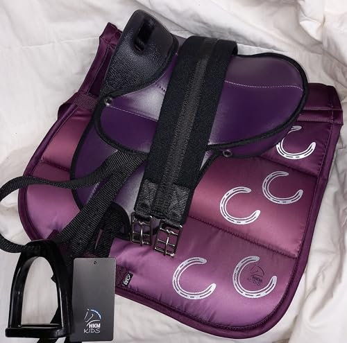 HKM Shettysattel Set inkl. Zubehör Shetty Sattel auch toll für Holzpferd