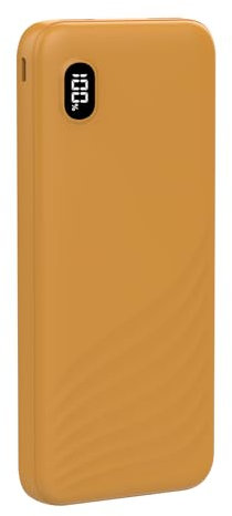 Power Bank, 10.000 mAh, pequeño Pero Fuerte (Entrada y Salida USB-C), 22,5 W/3 A, PD3.0 QC 3.0, Cargador portátil, indicador LED, batería Externa para iOS/Android/Tableta, Color Naranja