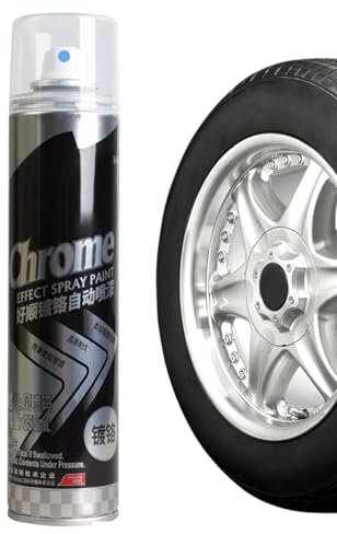 Sprühlack Extérieur - Mélanges De Chrome Léger Léger | Métal À Haut Brillant Étanche Rust - Peinture Réfléchissante Résistante Pour L'artisanat, Les Jantes, Les Meubles Et Les Surfaces