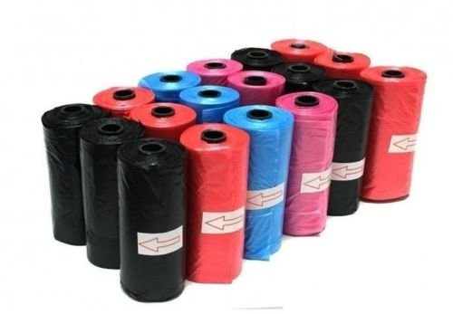 DOBO® Set 1080 Pezzi Sacchetti bustine igienici per Escrementi Cani Gatti Raccolta feci Colori Casuali (2 pacchi da 540 Pezzi)