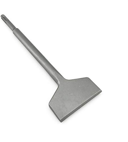 SPKLINE 3 Inch Wide Tile & Thinset Scaling Chisel SDS-Plus Shank 3 x 10 Thinset Scraper Wall and Floor Scraper Works with All Brands of SDS-Plus Rotary Hammers and Demolition Hammers