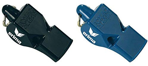 Erima Fox 40 Schiedsrichterpfeife Classic, Schwarz, One Size, 732304 & Fox 40 Schiedsrichterpfeife Classic, Royal, One Size, 732305