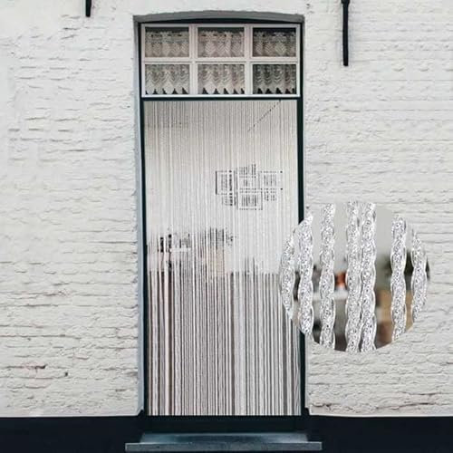 Trente Fliegenvorhang Orchidea - Verschiedene Größen und Farben, Balkontür Fliegengitter, Insektenschutz Luxe, Fliegenvorhang Transparent 100 x 220 cm