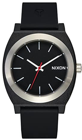 Nixon Herren Analog Quarz Uhr mit Silikon Armband A1361-000-00