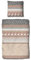 Traumschlaf Basic Biber Bettwäsche Winterland beige 1 Bettbezug 135 x 200 cm + 1 Kissenbezug 80 x 80 cm