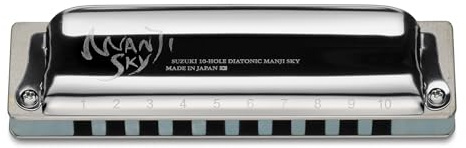 Suzuki Manji Sky 10-Hole Diatonic Harmonica Key of Low F