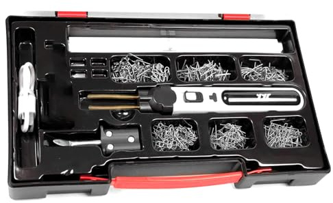 Machine à souder les plastiques portative, Kit de réparation de fissures de panneaux, découpe thermique, agrafeuse à chaud, ensemble d'outils de réparation de trous en plastique avec lumière LED