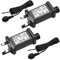 Gulfmew 2 Pcs Power Supply Replacement for Christmas Light with Plug Power Adaptor with Timer Memory 8 Modes and 2 Pcs 9.8 Ft Extension Cable Outdoor for String Light Decoration (Single Head, 31v6w)