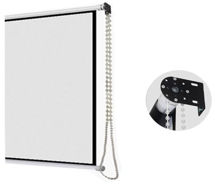 KPEGAXS Portable Projector Screen Roll Up Projection Screen 40inch 50inch 60inch 72inch Indoor Home Theater Movie Screen, HD Screen, 4:3 Format(40inch)