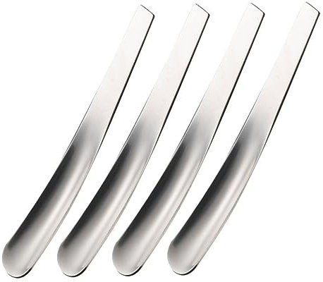 TOPBATHY Set Di 4 Cucchiai Acciaio Inossidabile Cucchiai Per Gelato Dessert e Uova Dimensioni Utensili Da Cucina Eleganti e Pratici