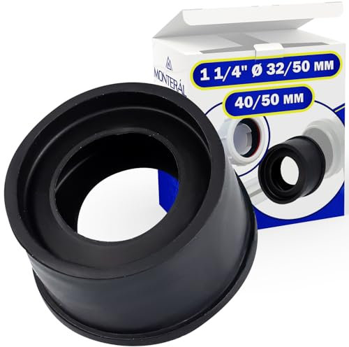 Manchon pour le Raccordement du Joint Siphon Lavabo à la Tuyau HT 1 1/4 Ø 32/50 mm pour Сonnexion 40/50 mm - MONTERAL