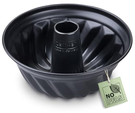 Zenker Gugelhupfform Perfect Black Ø 25 cm – Hochwertige Backform mit zweifacher Antihaftbeschichtung, Hitzebeständigkeit +230 °C Made in Germany