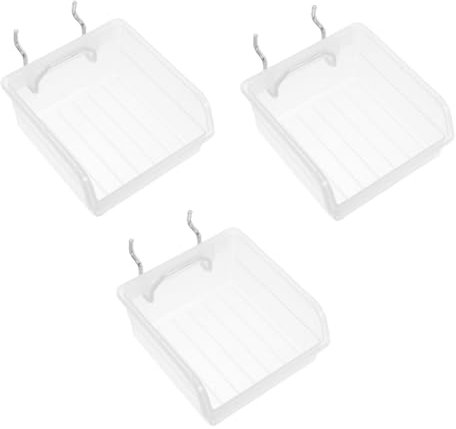 jojofuny 3pièces Organisateur Outils pour Garage Bacs pour Petites Bacs De Rangement Plastique De Rangement pour Panneau Perforé Boîte De pour Panneau Perforé De Bureau Conteneur pour Écrou